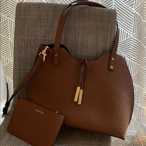 Calvin Klein purse with small clutch/wallet